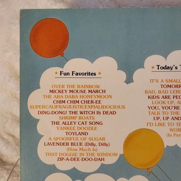 Disney Presents: Songs for Fun (1979) The Big 3 Music Corp - Picture 9 of 14